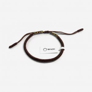 Tibetan bracelet ends brown/multi