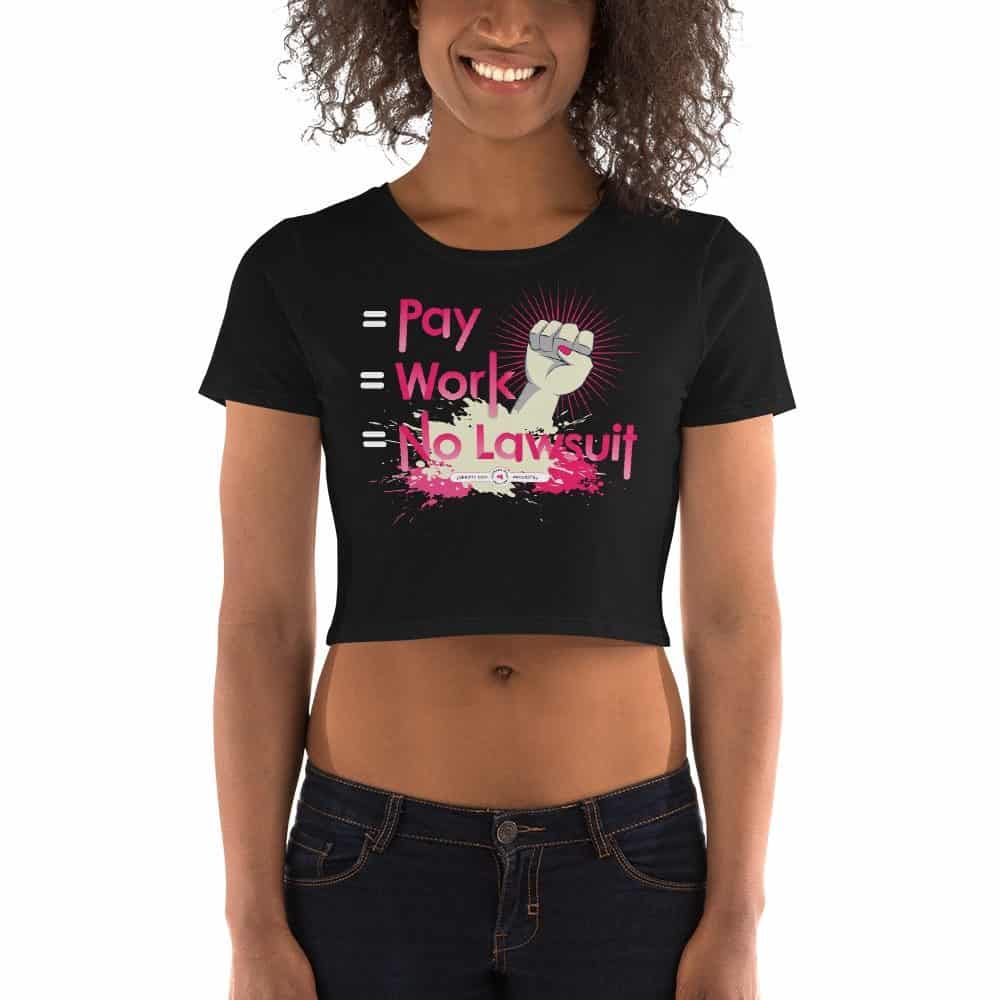 Equal Pay Equal Work Petite Women’s Cropped T-Shirt