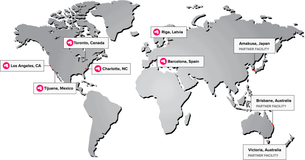 Fulfillment Locations 2021