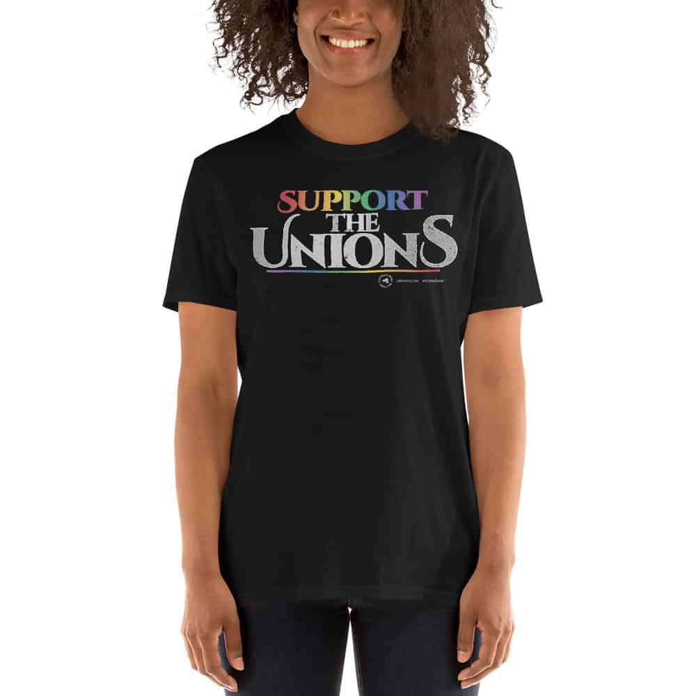 LGBTQ Support the Unions Unisex Short Sleeve T-Shirt
