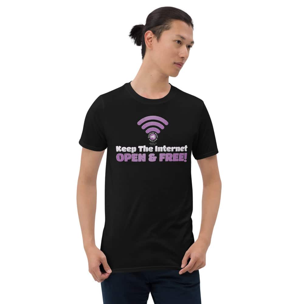 Keep the Internet Open and Free! Unisex Short Sleeve T-Shirt