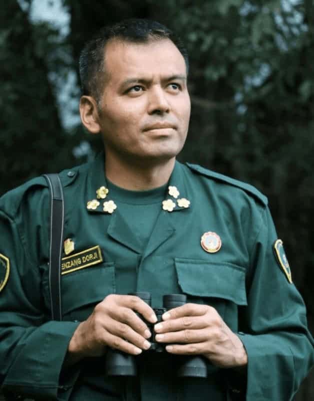 One of the conservationists kuenzang dorji, of bhutan