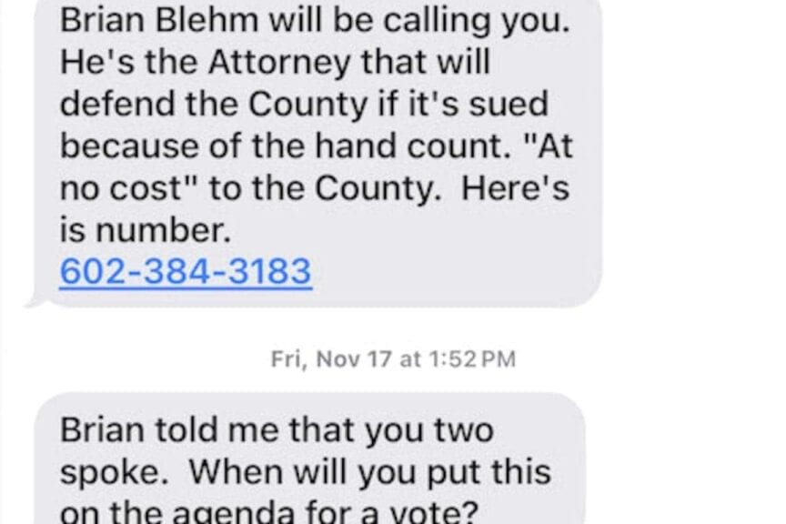 Pressure to hand-count arizona ballots