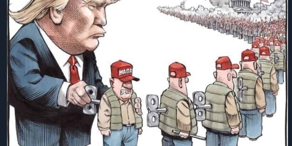 Trump political cartoon