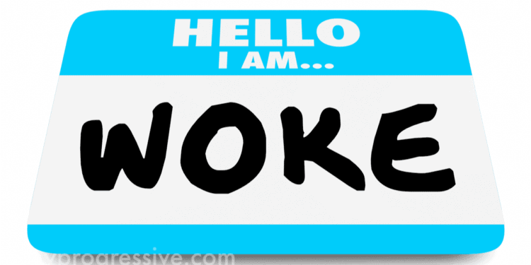 Hello-i-am-woke Become a political commentator politics hello i am…nametag with woke on it