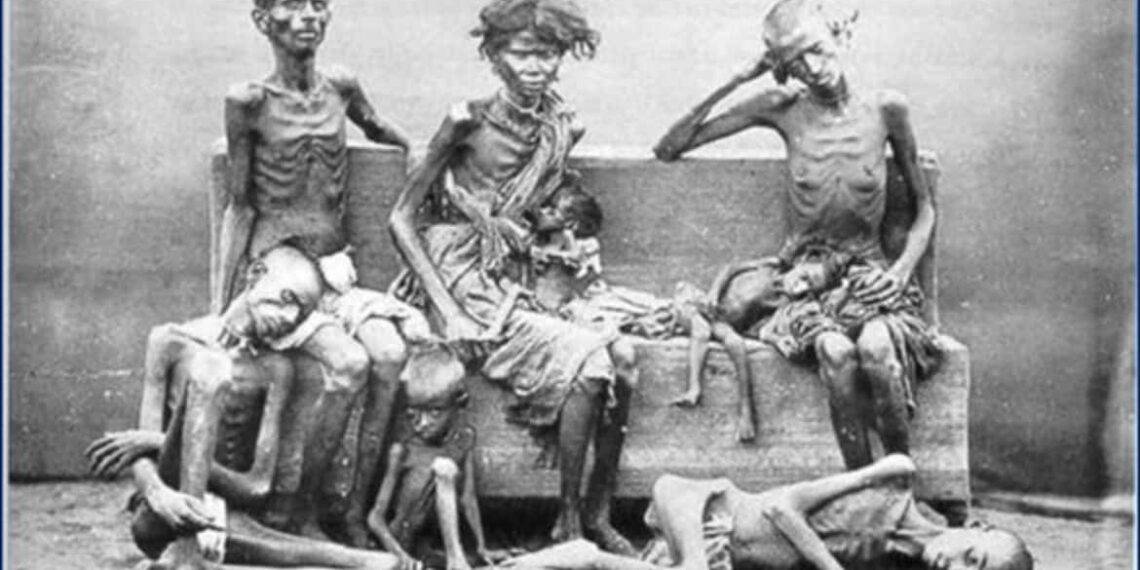 People living in india during the great famine