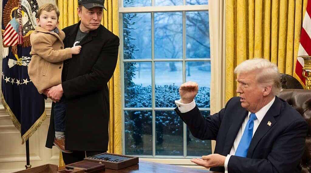 President trump and elon musk joint press conference at the white house