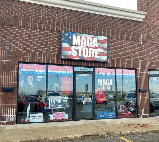 Fascist takeover. Maga store in mmichigan