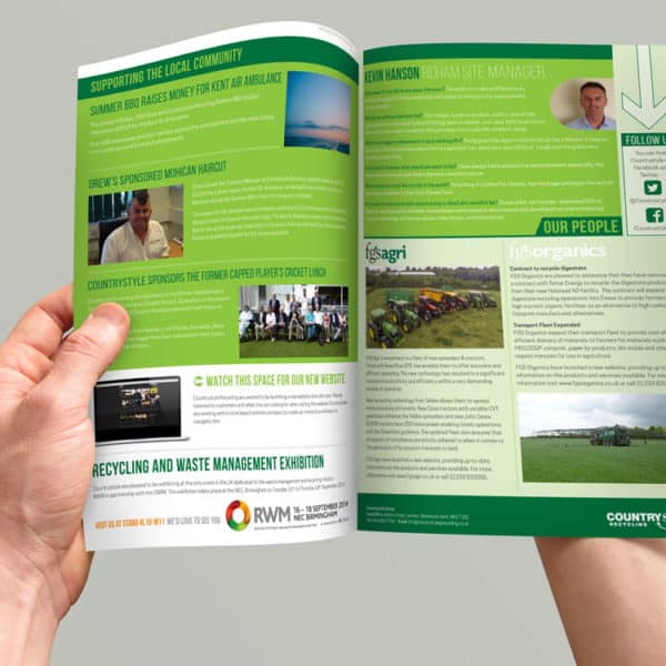Recycling Newsletter Designed by TCmarketing