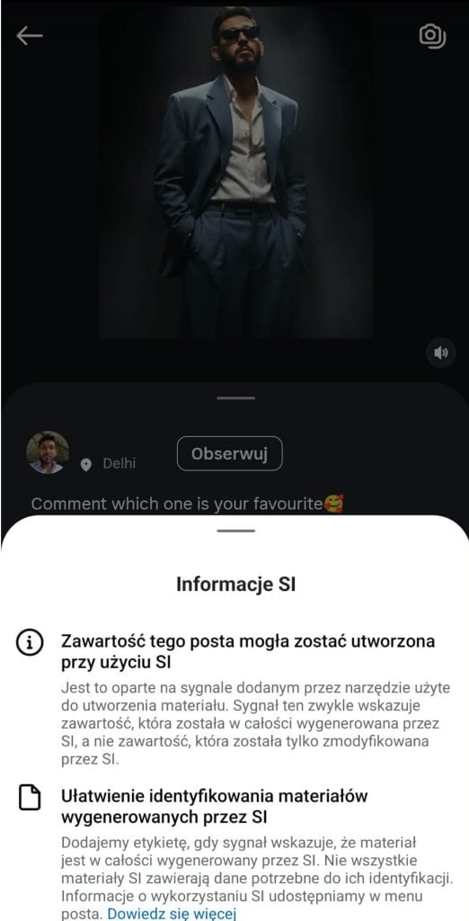 Intagram regulacja zdjec si