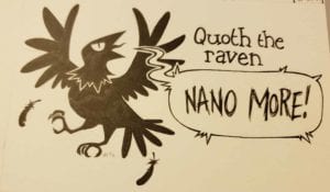 Quoth the raven, NaNo More! by Timekeeper Art