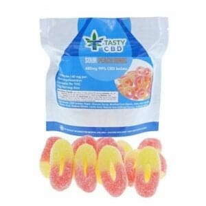 Tasty CBD Sour Peach Rings