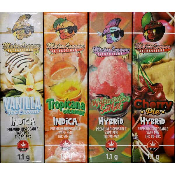 major league extractions vape pen flavours