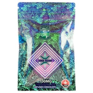 popeyes extractions mint chocolate with 100mg thc mini bar packaging