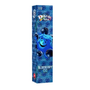 drizzle factory gem pod vape pen in blueberry og flavour