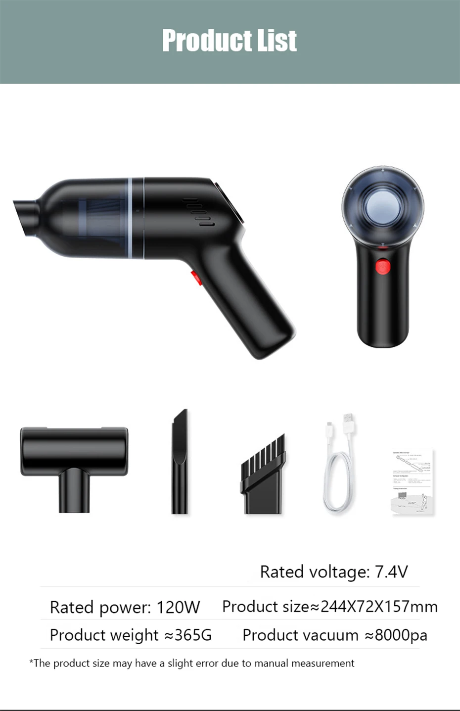 Wireless Car Vacuum Cleaner