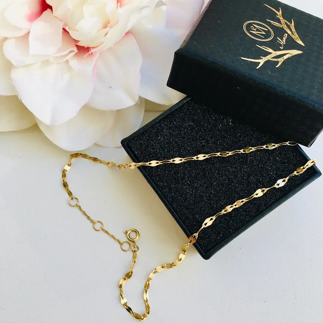 JUJIE 316L Edelstahl Kette Halsketten Für Frauen Klassische 14K Gold Halsband Halskette Schmuck Großhandel/Dropshipping