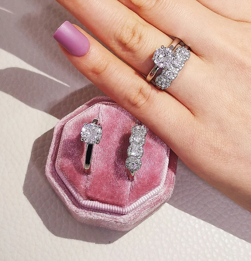 Silver Cubic Zirconia Ring