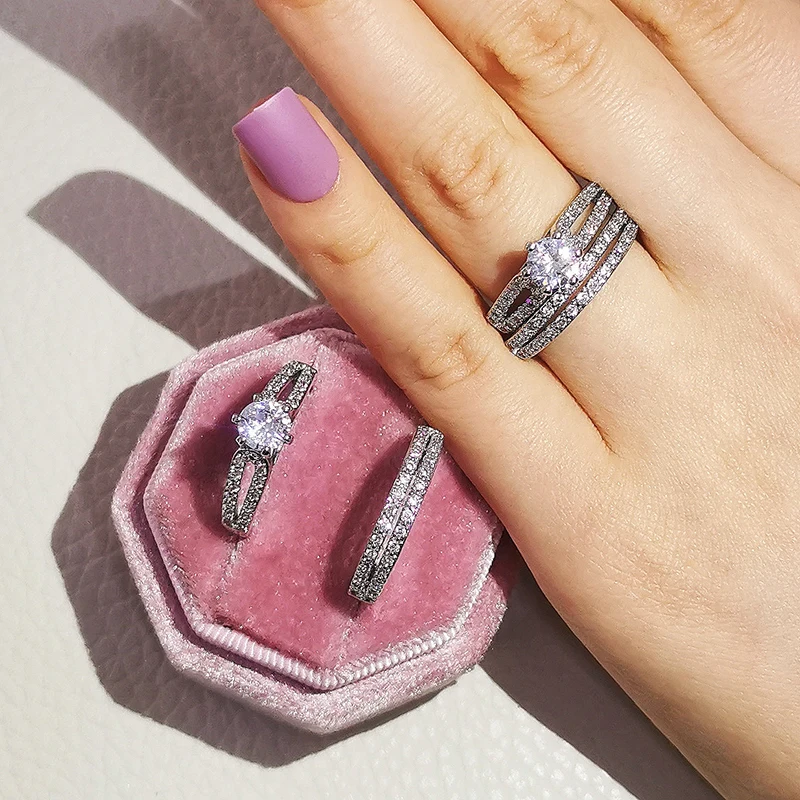 Silver Cubic Zirconia Ring