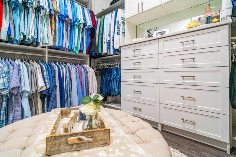 walk-in closet designed in sarasota