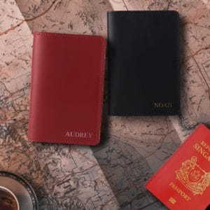 Terra Embossed Genuine Leather Passport Cover