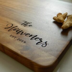 Alskar® Couple Cutting Board, Custom Wedding Gift, Newlywed Gift, Bridal Shower Gift