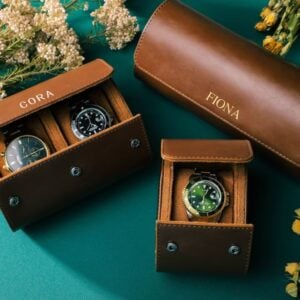 Alskar® Personalised Luxury Leather Watch Box For Him