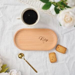 Alskar® Personalized Engraved Wooden Tray