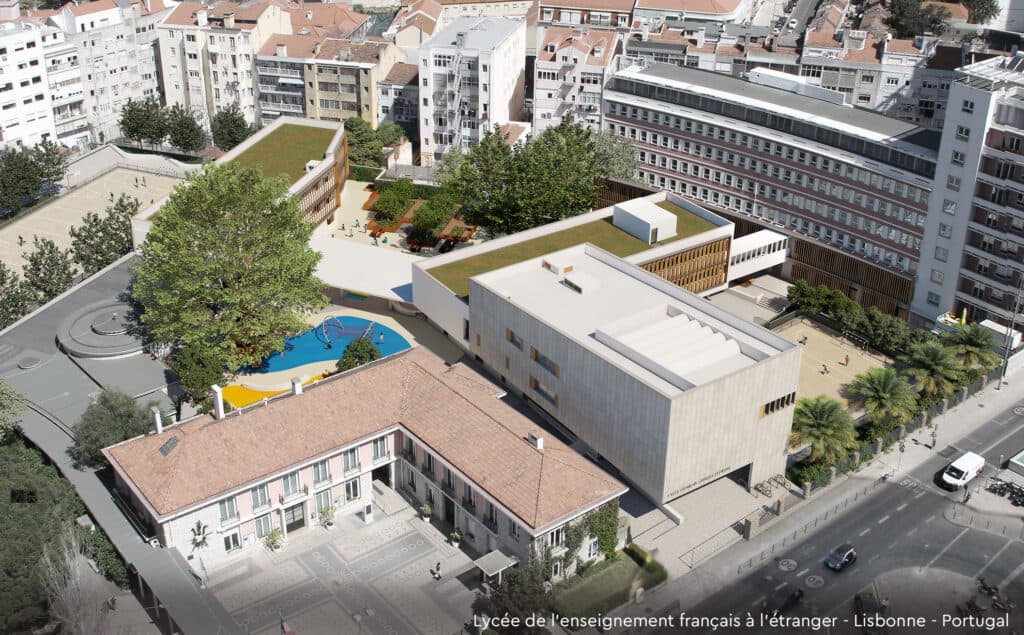 Inauguration du lycée français Charles-Lepierre de Lisbonne