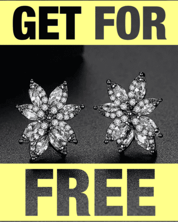 Silver Flower Stud Earrings