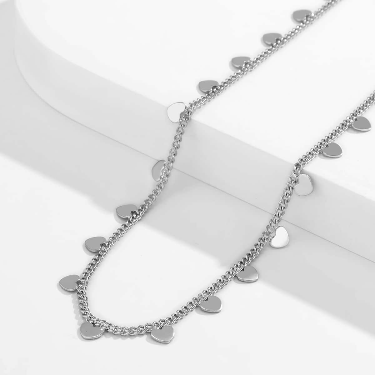 Silver or Gold Sweetheart Choker