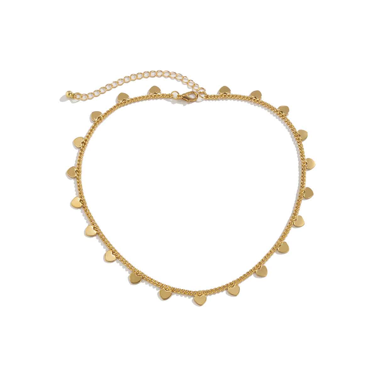 Silver or Gold Sweetheart Choker