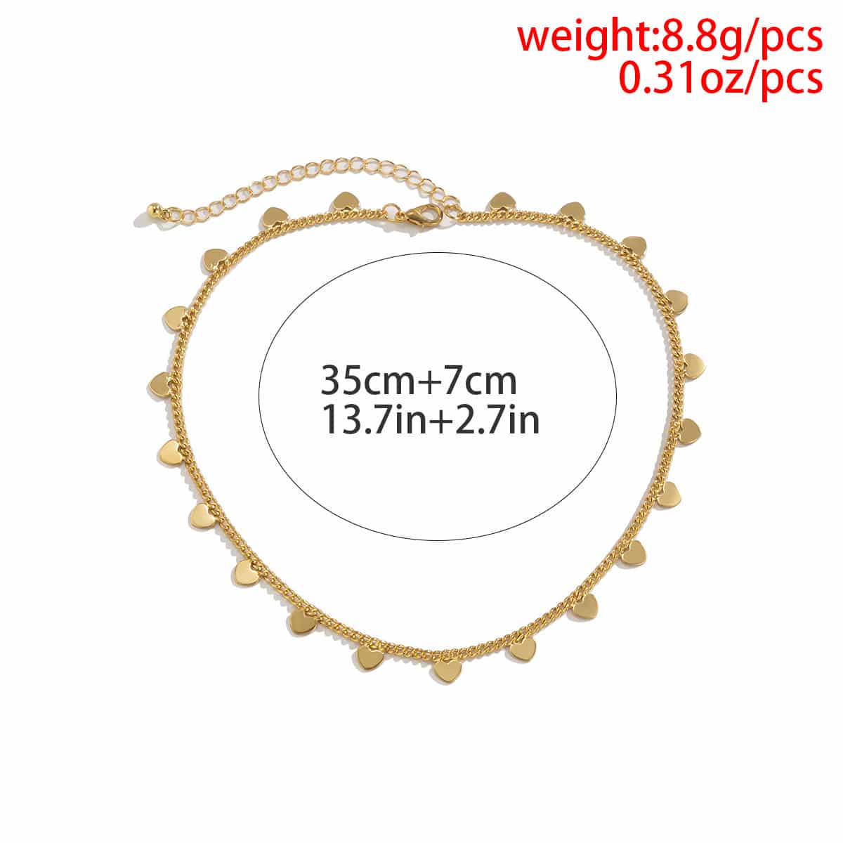 Lacteo Vintage Love Heart Tassel Clavicle Chain Choker Necklace Jewelry For Women 2021 Fashion Trendy Chunky Chain Necklace