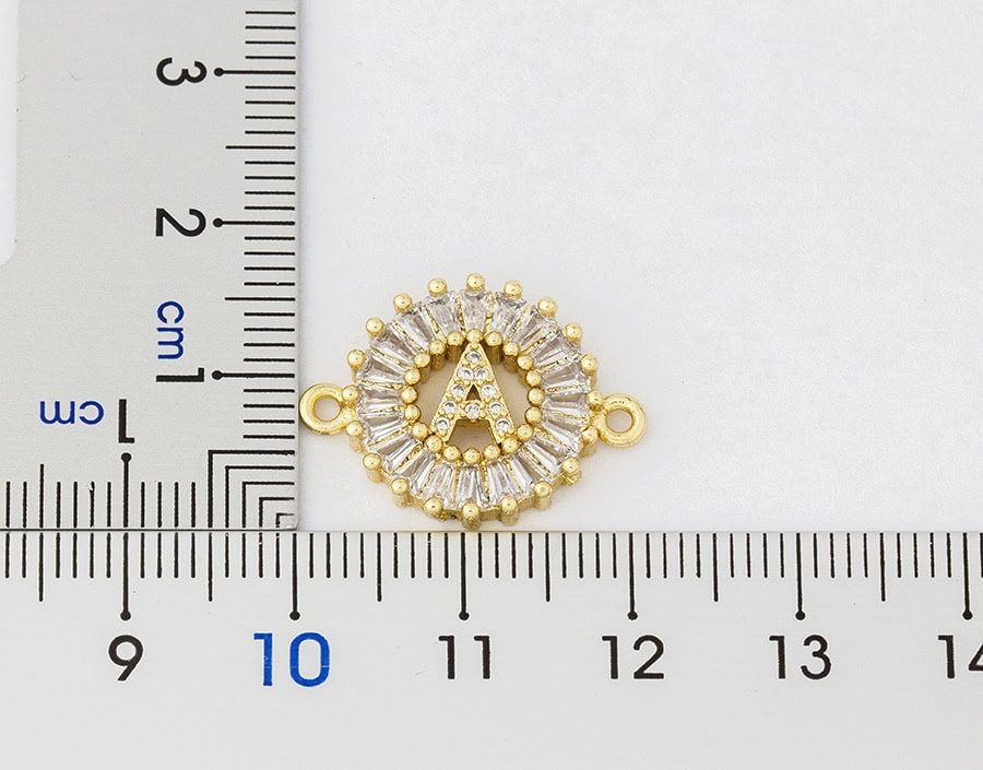 Nidin Hot Sale A-Z Initial Micro Pave Cubic Zircon Letter Charm Chain Bracelets Adjustable For Women Lovers Jewelry Gift Bangle