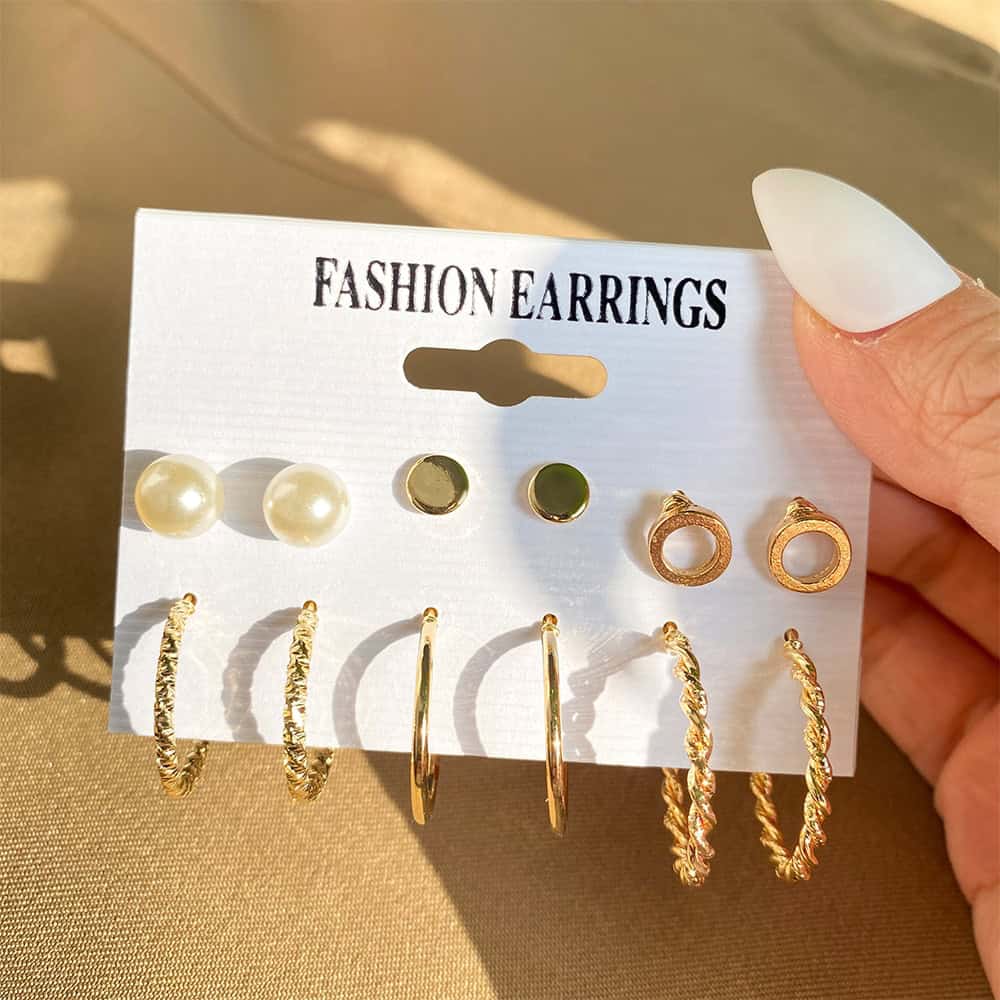 Stud Earrings Party Set