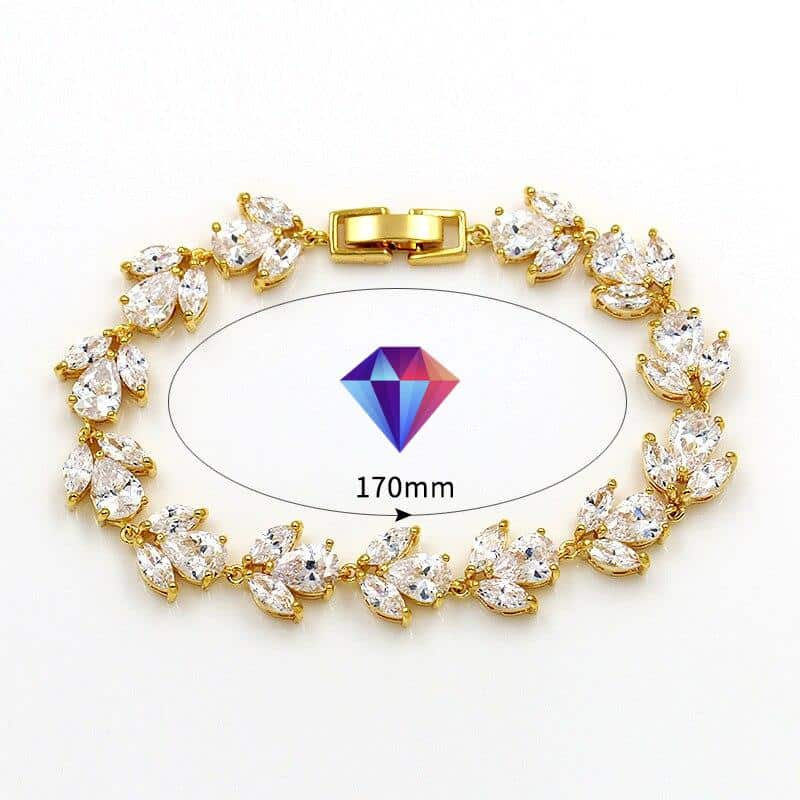 WEIMANJINGDIAN Brand High Quality Cubic Zirconia CZ Zircon Tennis Bracelet for Wedding Bridal Jewelry