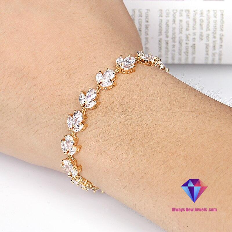 WEIMANJINGDIAN Brand High Quality Cubic Zirconia CZ Zircon Tennis Bracelet for Wedding Bridal Jewelry