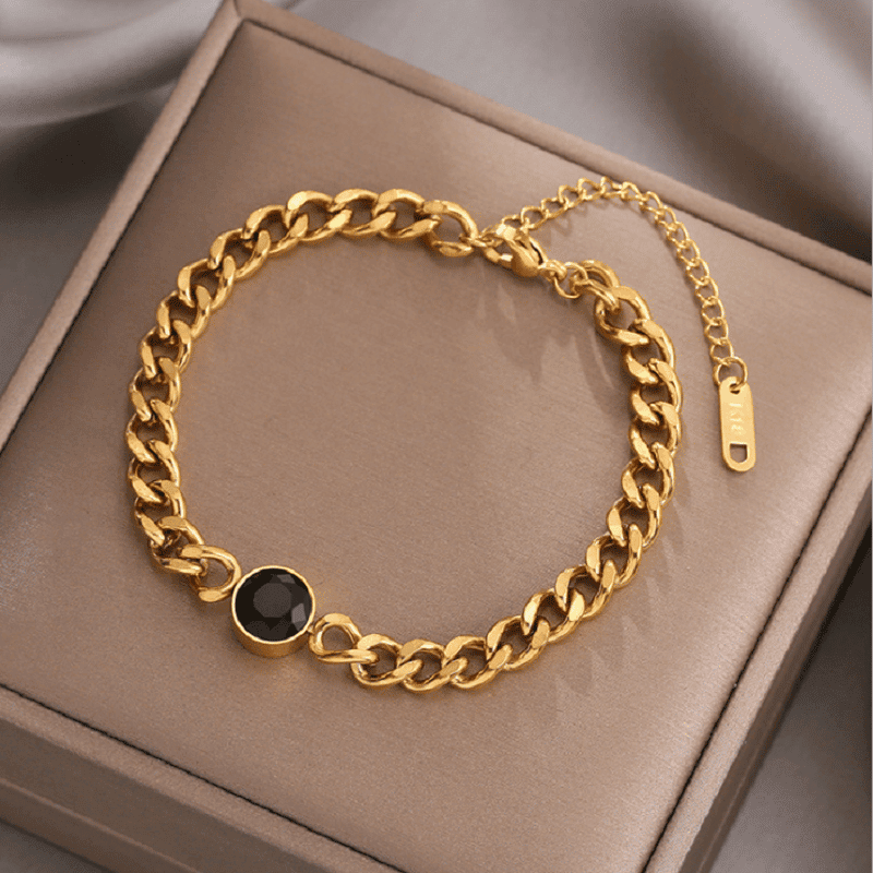 Gold Link Chain Bracelet For Women