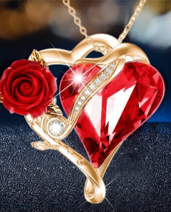 Gold or Silver Sweet Rose Necklace