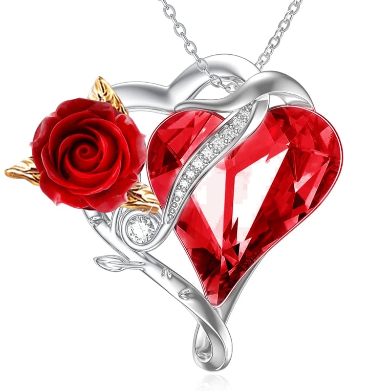 Gold or Silver Sweet Rose Necklace