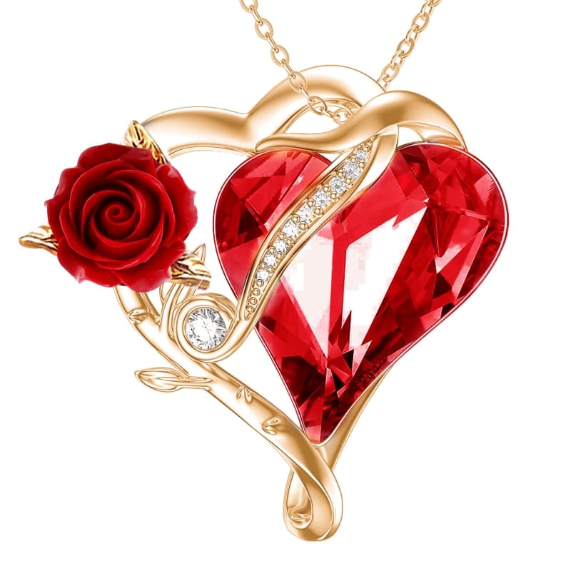 Gold or Silver Sweet Rose Necklace