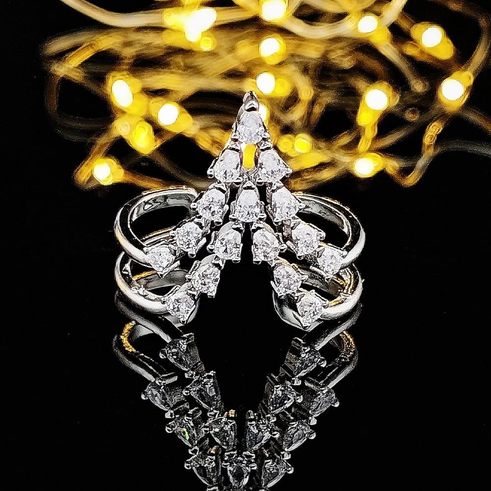 Amazon No Tiene estos Anillos por el momento. Beautiful Darling Rings Ad Color Open Adjustable Ring for Women Gold And Silver Color Wedding Party Gift