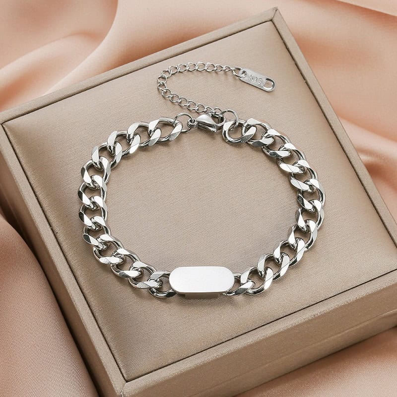 Luxury Famous Brand Jewelry Rose Gold Stainless Steel Roman Numerals Bracelets & Bangles Female Charm Popular Bracelet for Women