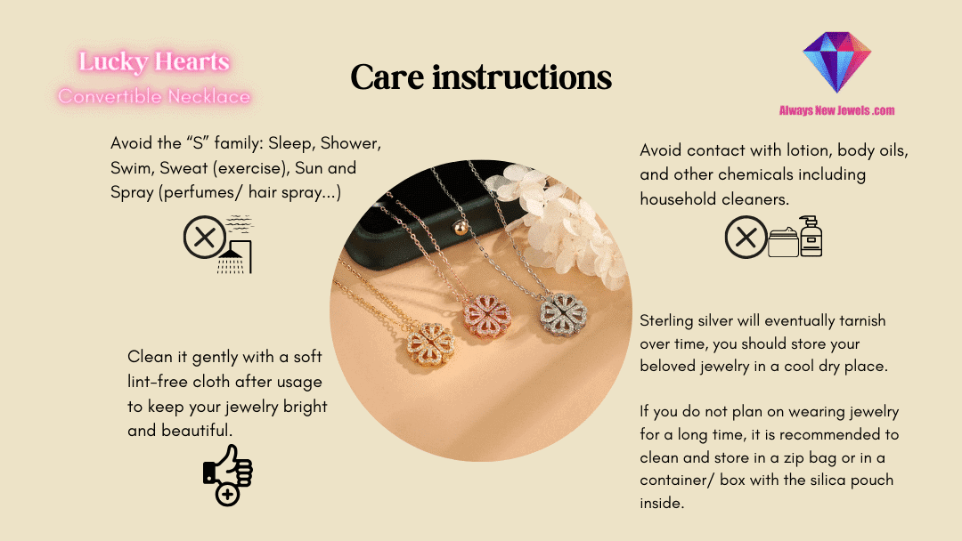 Lucky Hearts Convertible Necklace Description (2)