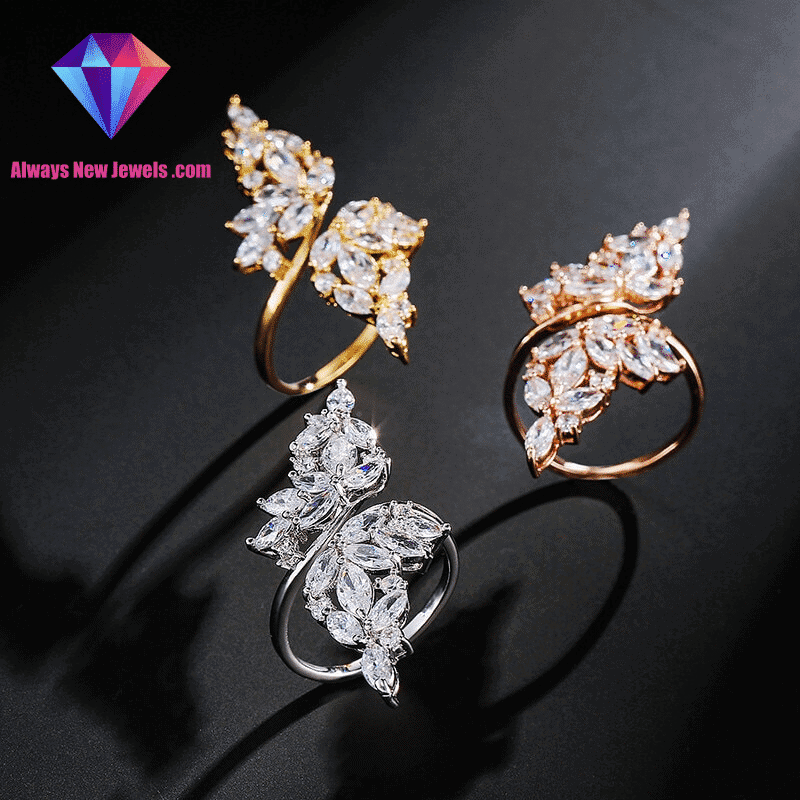 Angelic Crystal Dreams Open Ring Collection (33)