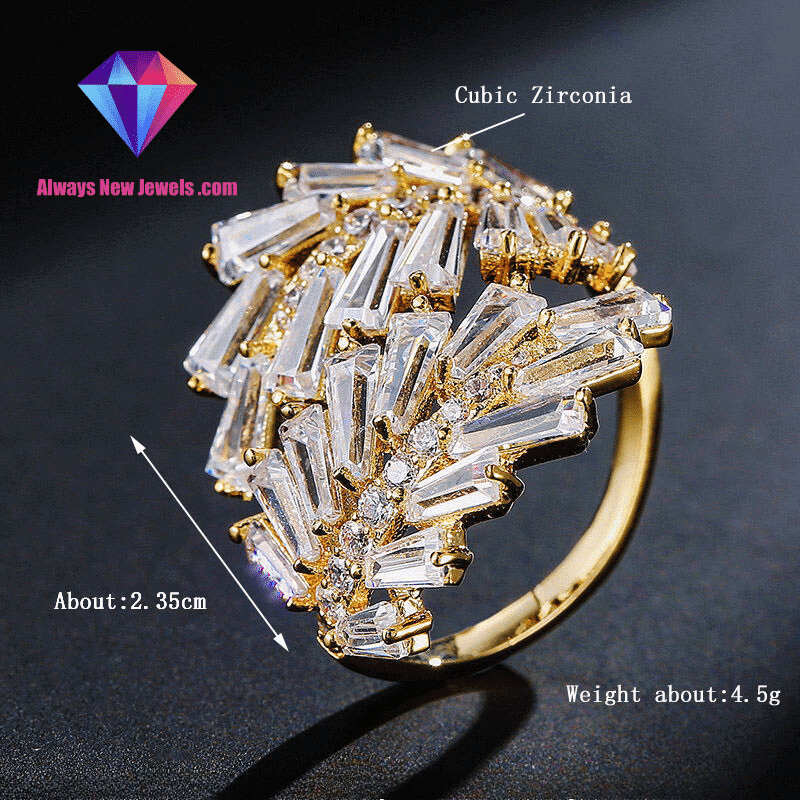 Angelic Crystal Dreams Open Ring Collection