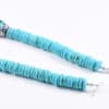 AqBeadsUk Classic Semi-Precious Gemstone Turquoise/Red Coral Beads 19 inch Luxury Handmade Women's Necklace