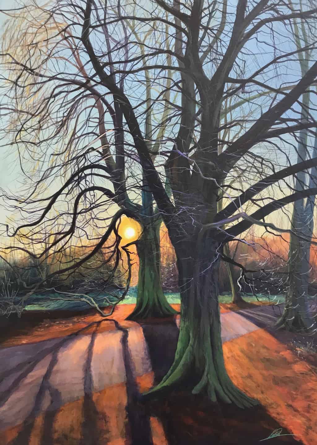 Into The Wood Beech Tree Avenue Giclee Print