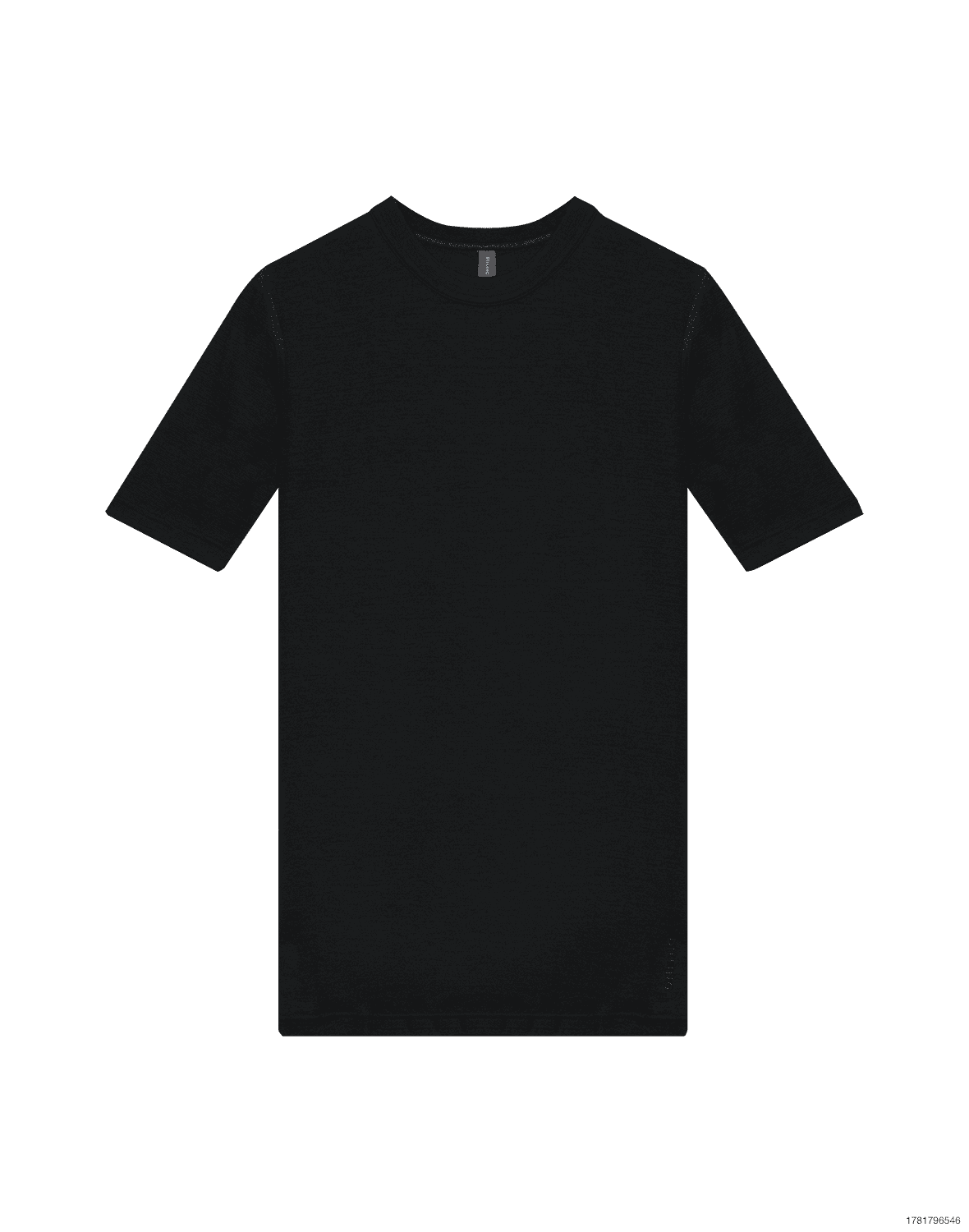 T-shirt i merinould/silke til mænd