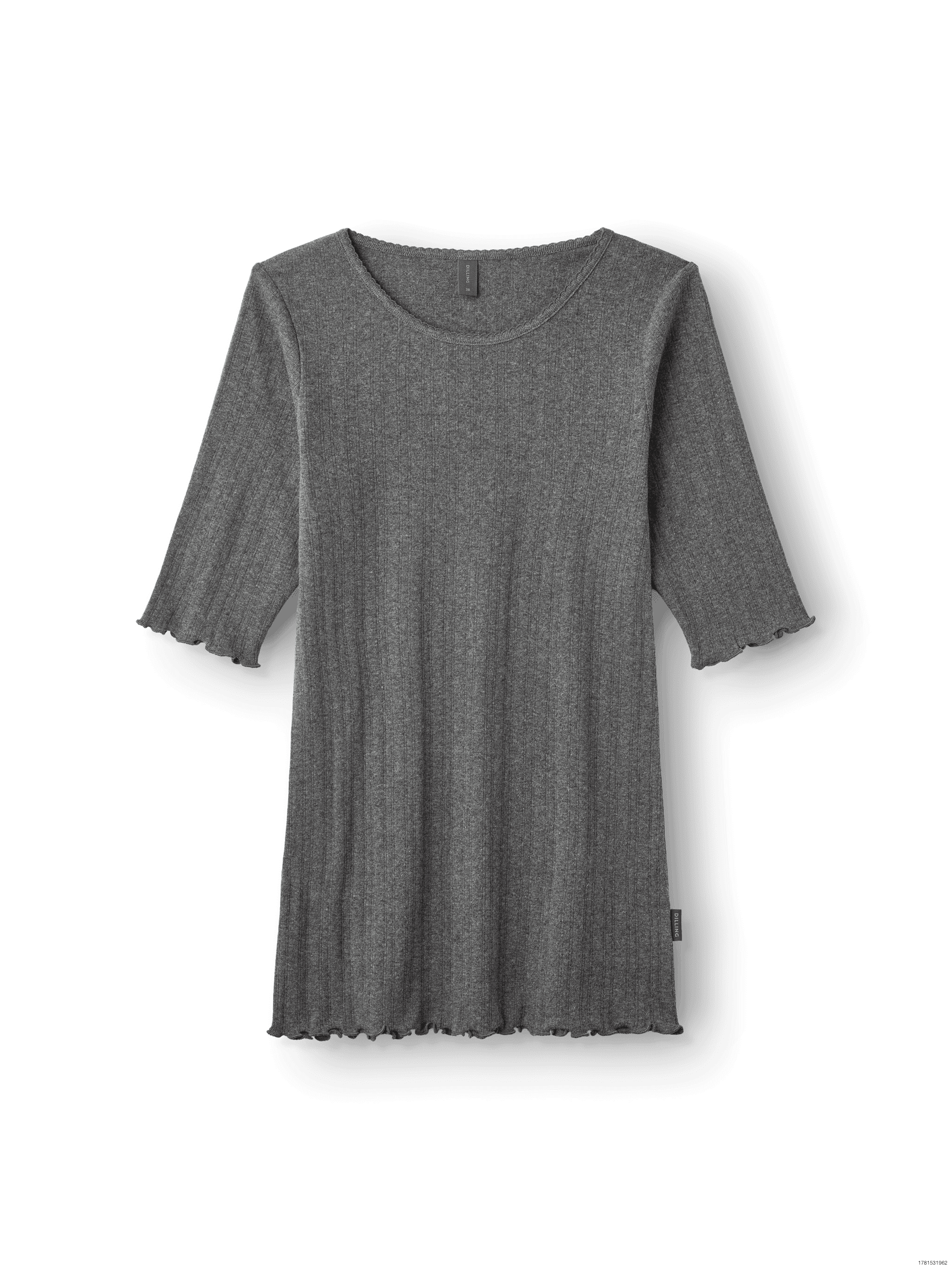 T-shirt med hulmønster i bomuld til kvinder